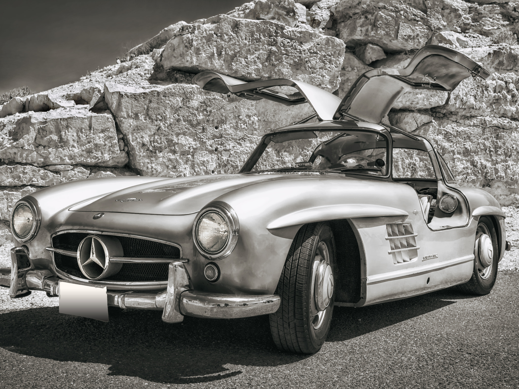 Pentax 645D sample photo. 1956 mercedes benz 300sl photography