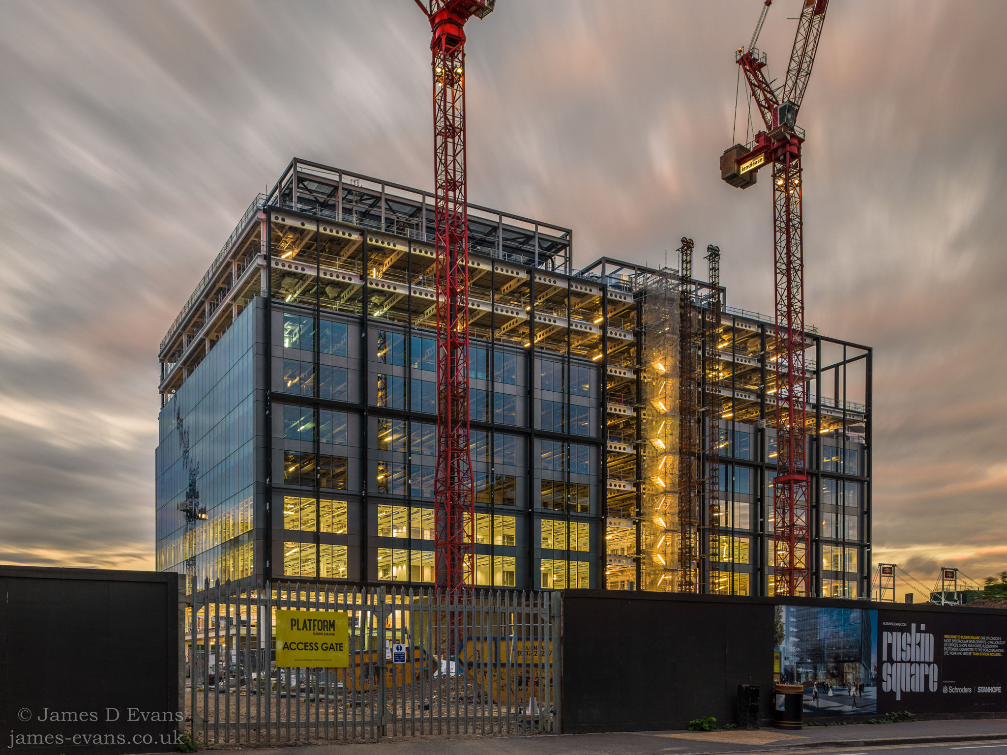 Nikon D750 + Nikon PC-E Nikkor 24mm F3.5D ED Tilt-Shift sample photo. Ruskin square construction - east croydon photography