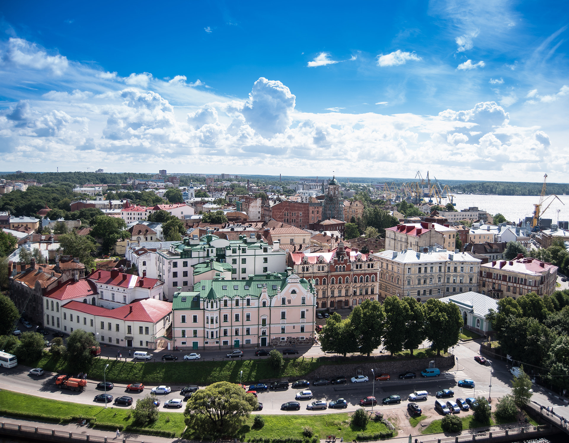 Nikon D750 + AF Zoom-Nikkor 28-70mm f/3.5-4.5 sample photo. Panorama of vyborg photography