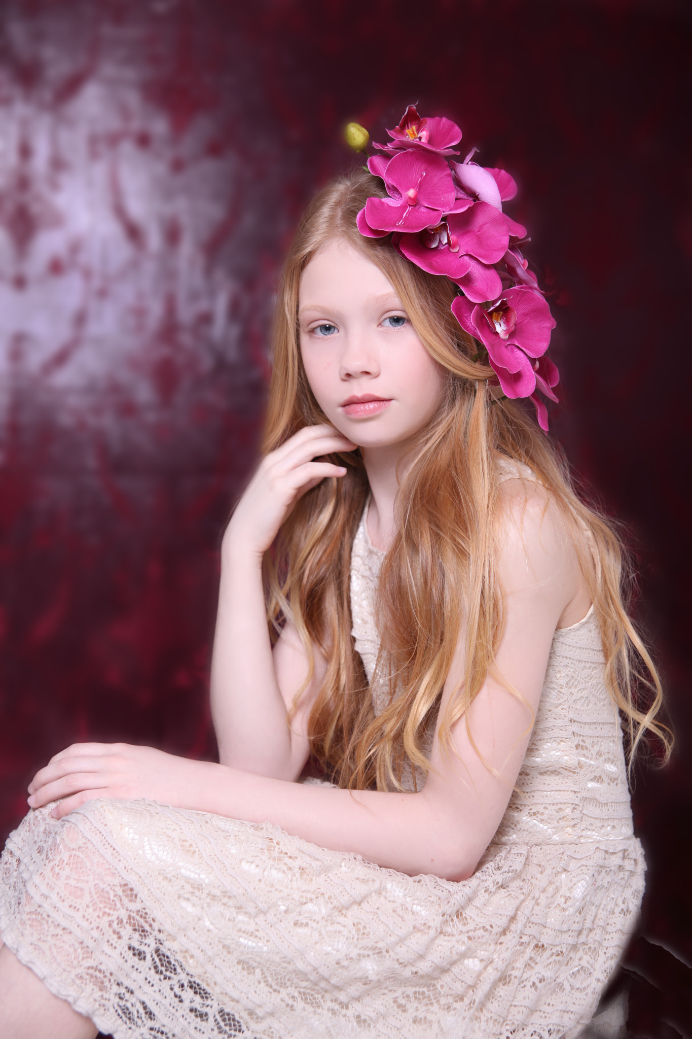 Canon EOS 5D Mark II + Sigma 24-70mm f/2.8 IF EX DG HSM sample photo. Orchid couture photography
