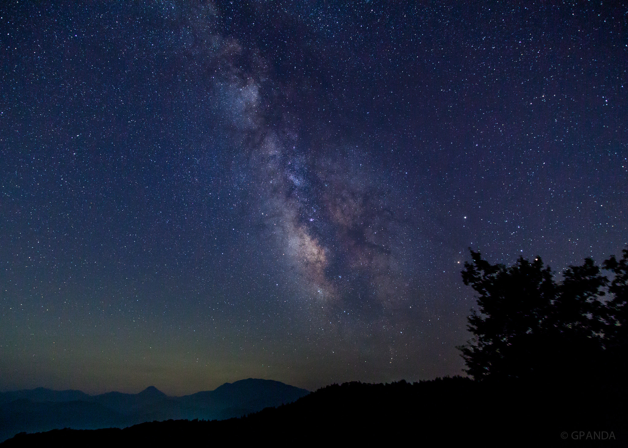 Canon EOS 5D Mark II sample photo. Night sky in the mountains photography