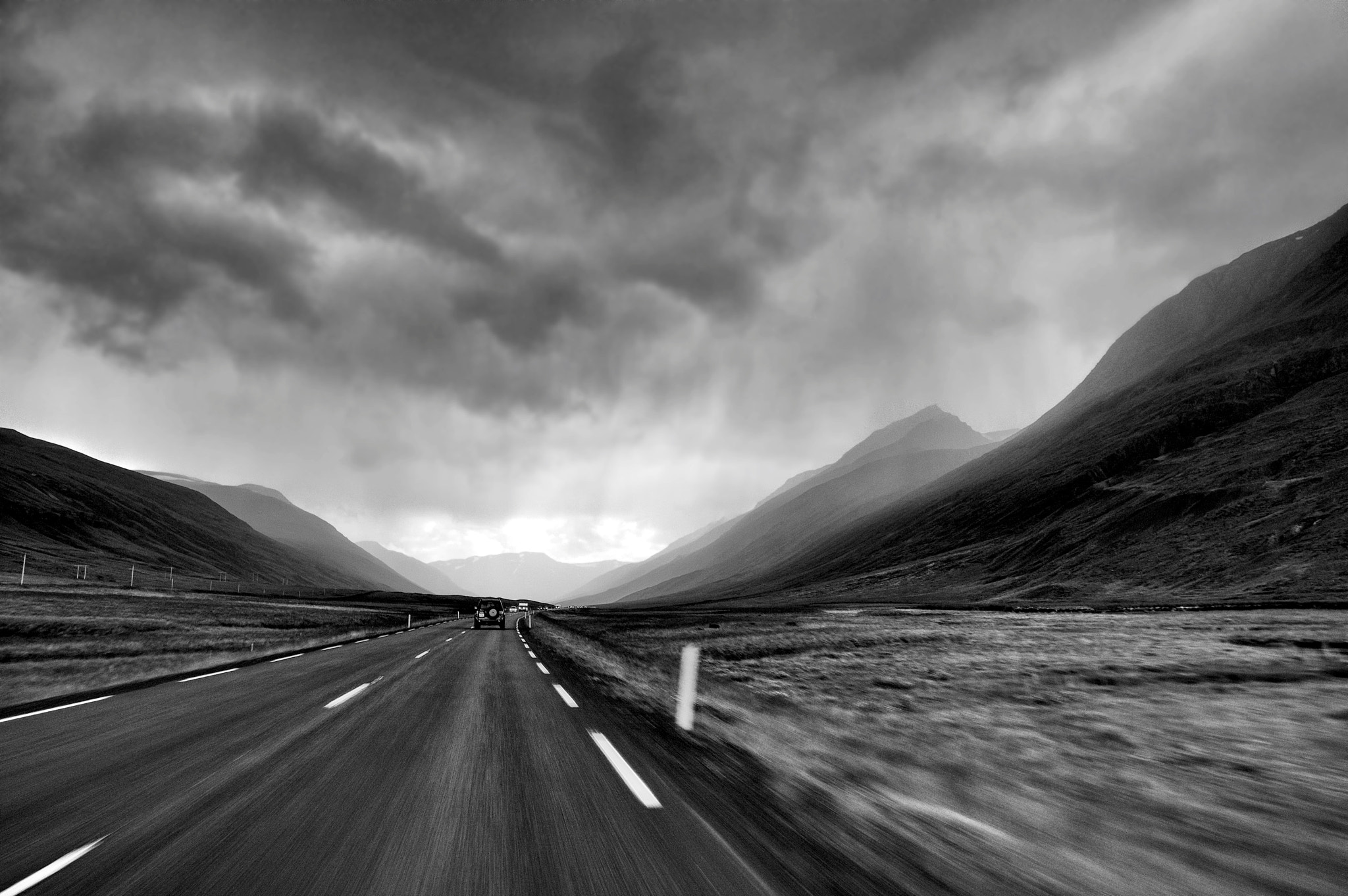 Pentax smc DA 15mm F4 ED AL Limited sample photo. Into the mountains bw photography