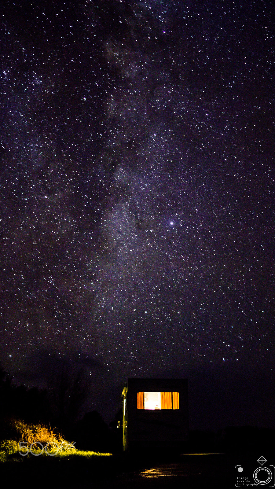 Sony SLT-A65 (SLT-A65V) sample photo. Campervan parking under the sky photography