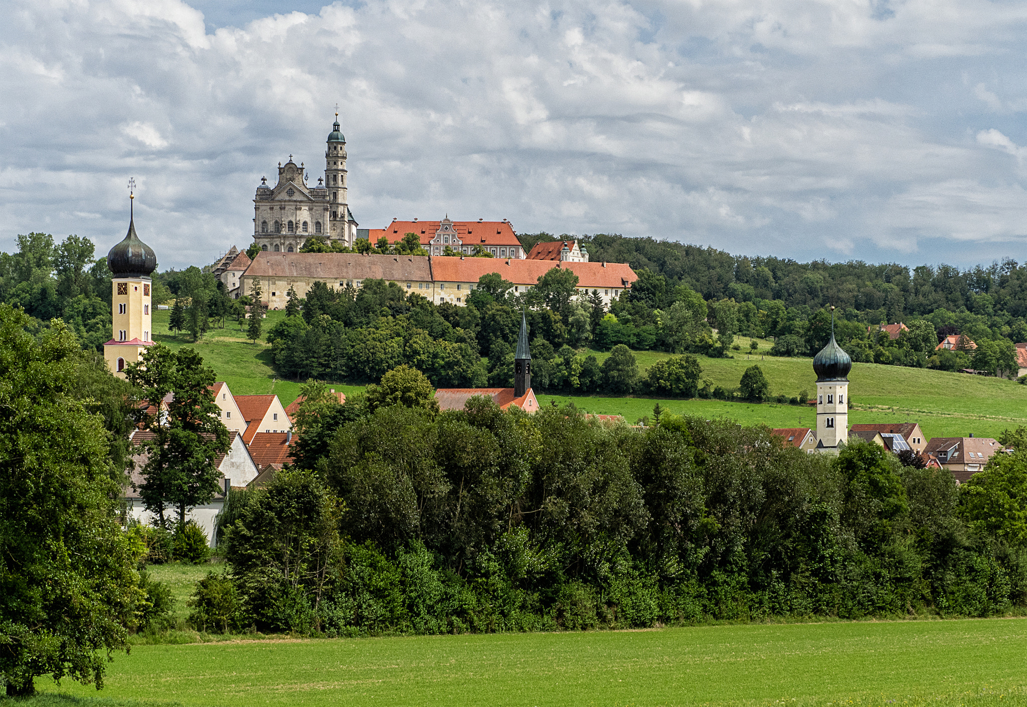 Panasonic Lumix G X Vario 35-100mm F2.8 OIS sample photo. Swabian alb.monastery neresheim. photography