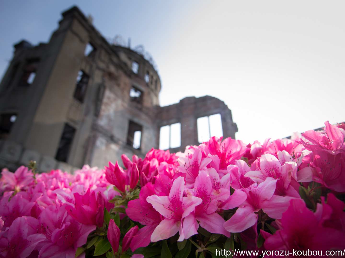 OLYMPUS DIGITAL 11-22mm Lens sample photo. Hiroshima peace memorial (genbaku dome) photography