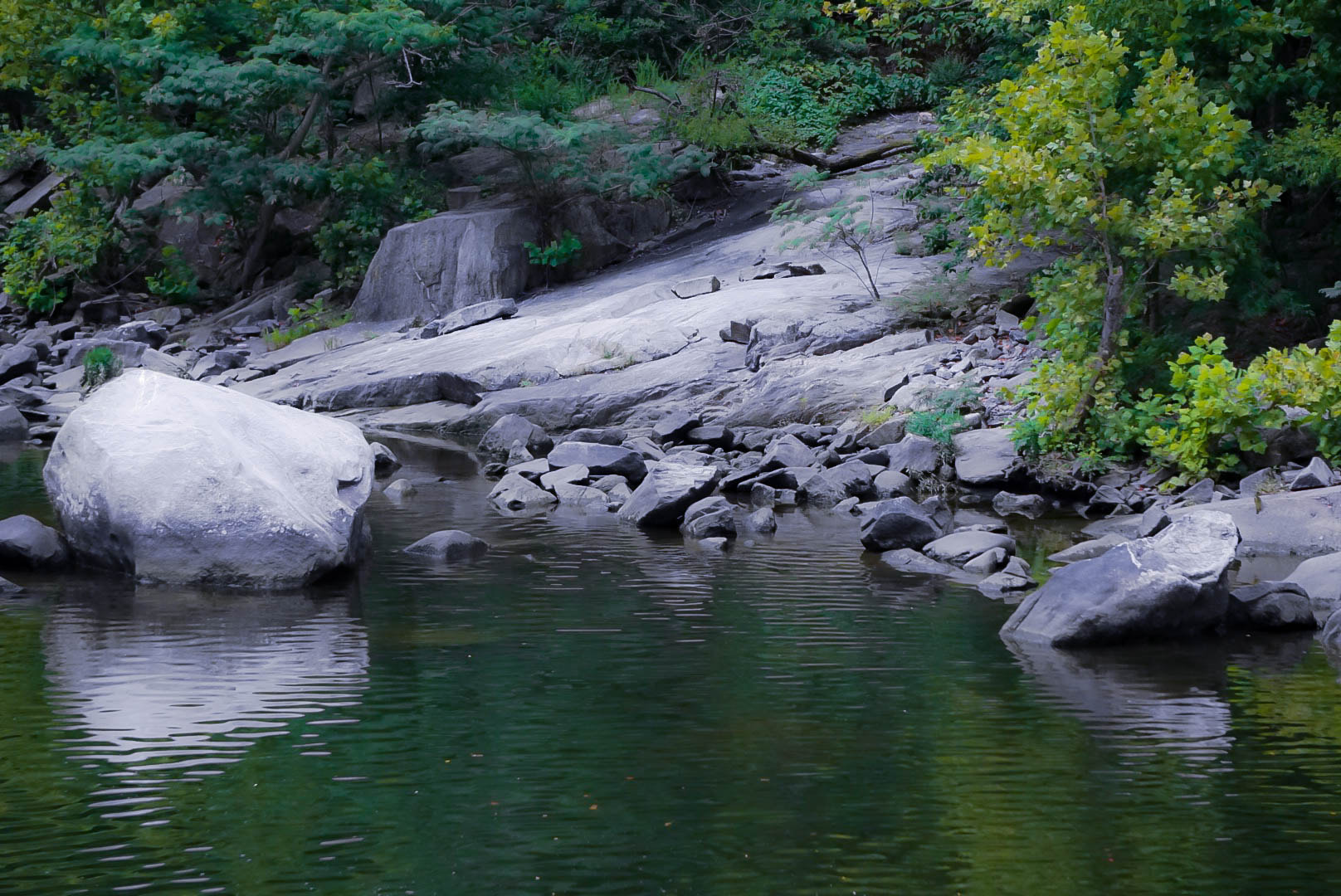 Sony a5100 sample photo. Reflect rock photography