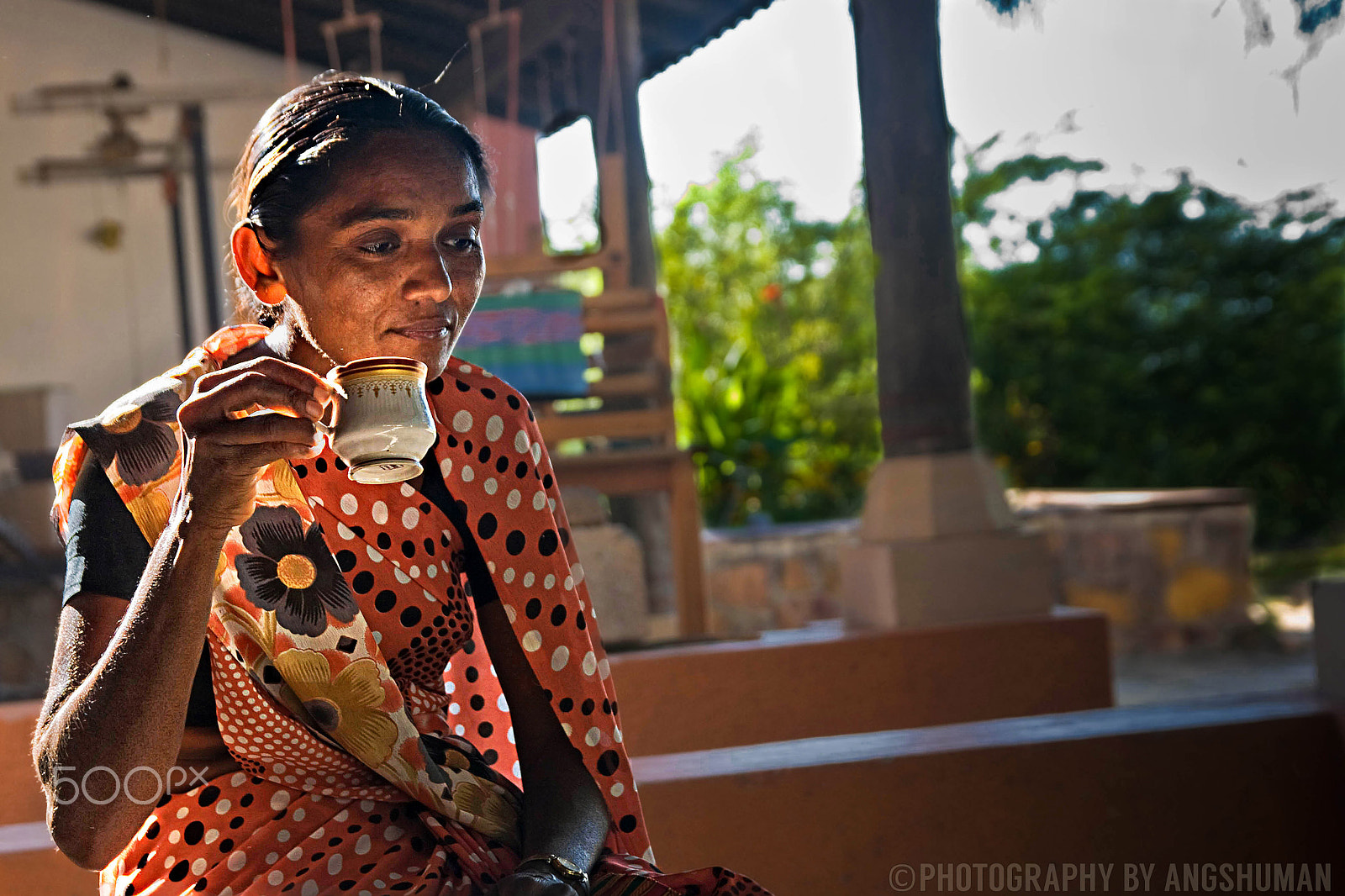 Sigma 18-50mm f/2.8 Macro sample photo. Portraits from kutch: light from a tea cup photography