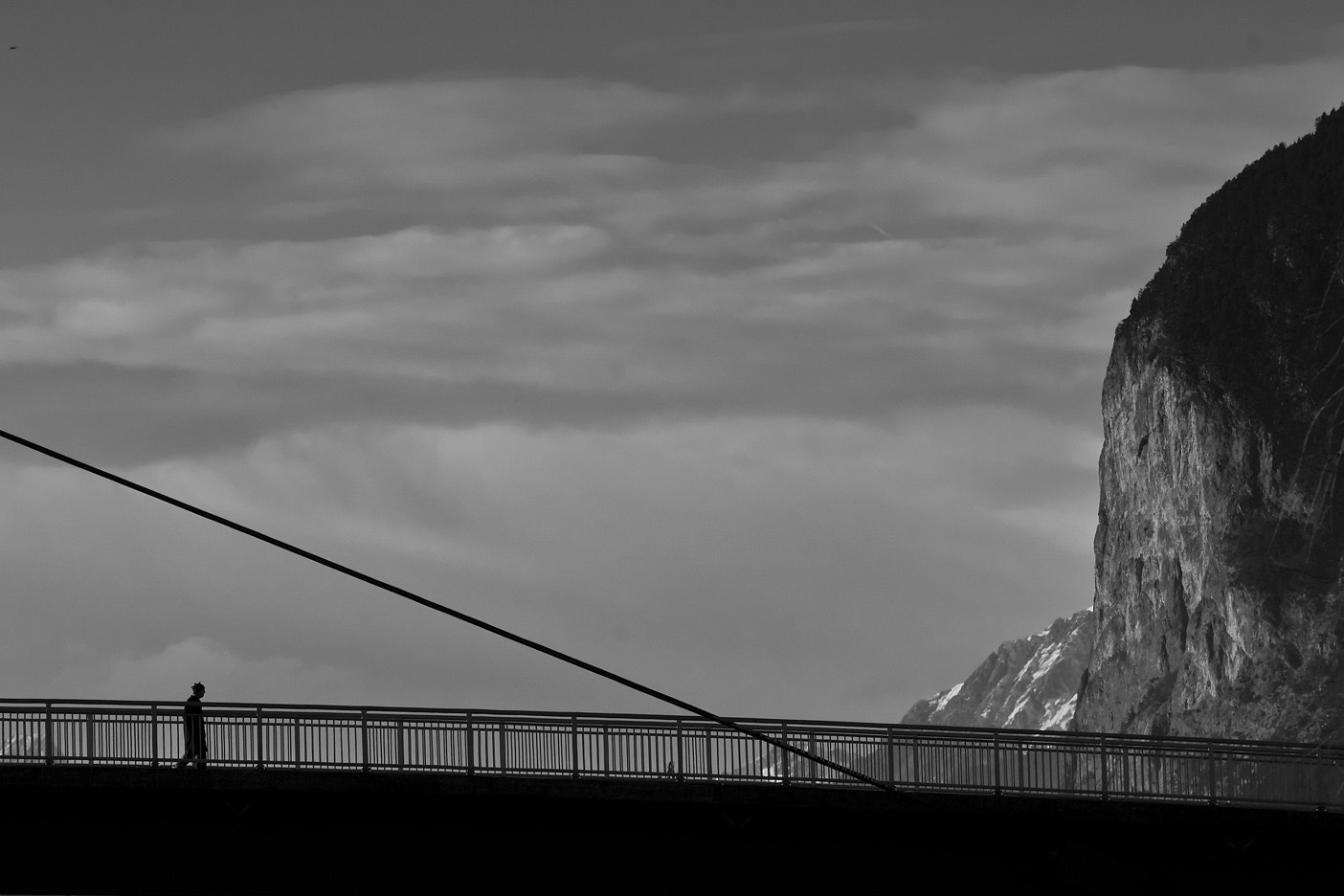AF Zoom-Nikkor 80-200mm f/2.8 ED sample photo. Silhouette & mountain photography