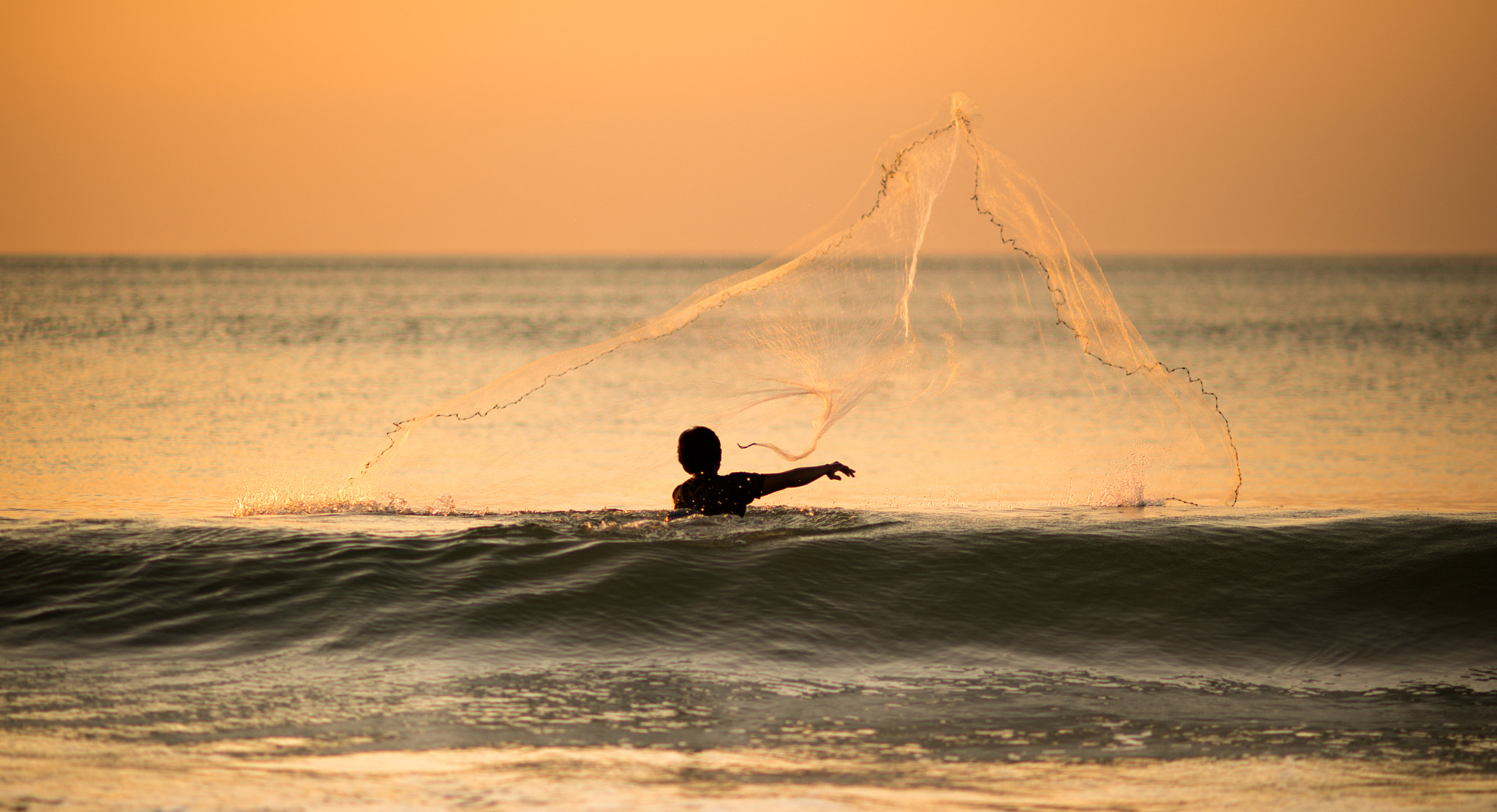 Nikon Df + AF DC-Nikkor 135mm f/2D sample photo. Cast your net into the sunset photography