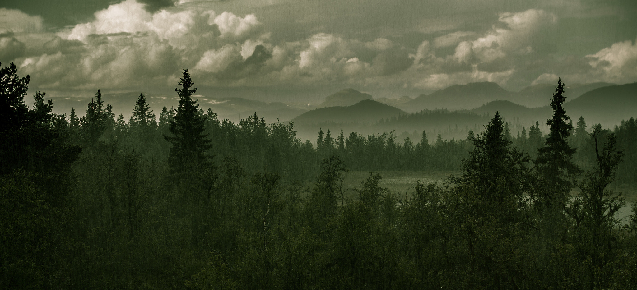 Sigma 30mm F1.4 EX DC HSM sample photo. Rainy mountains photography