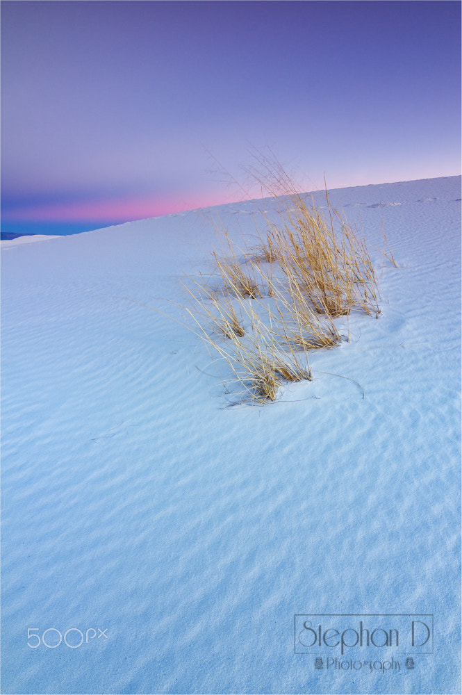 20mm F2.8 sample photo. White sands sunset photography