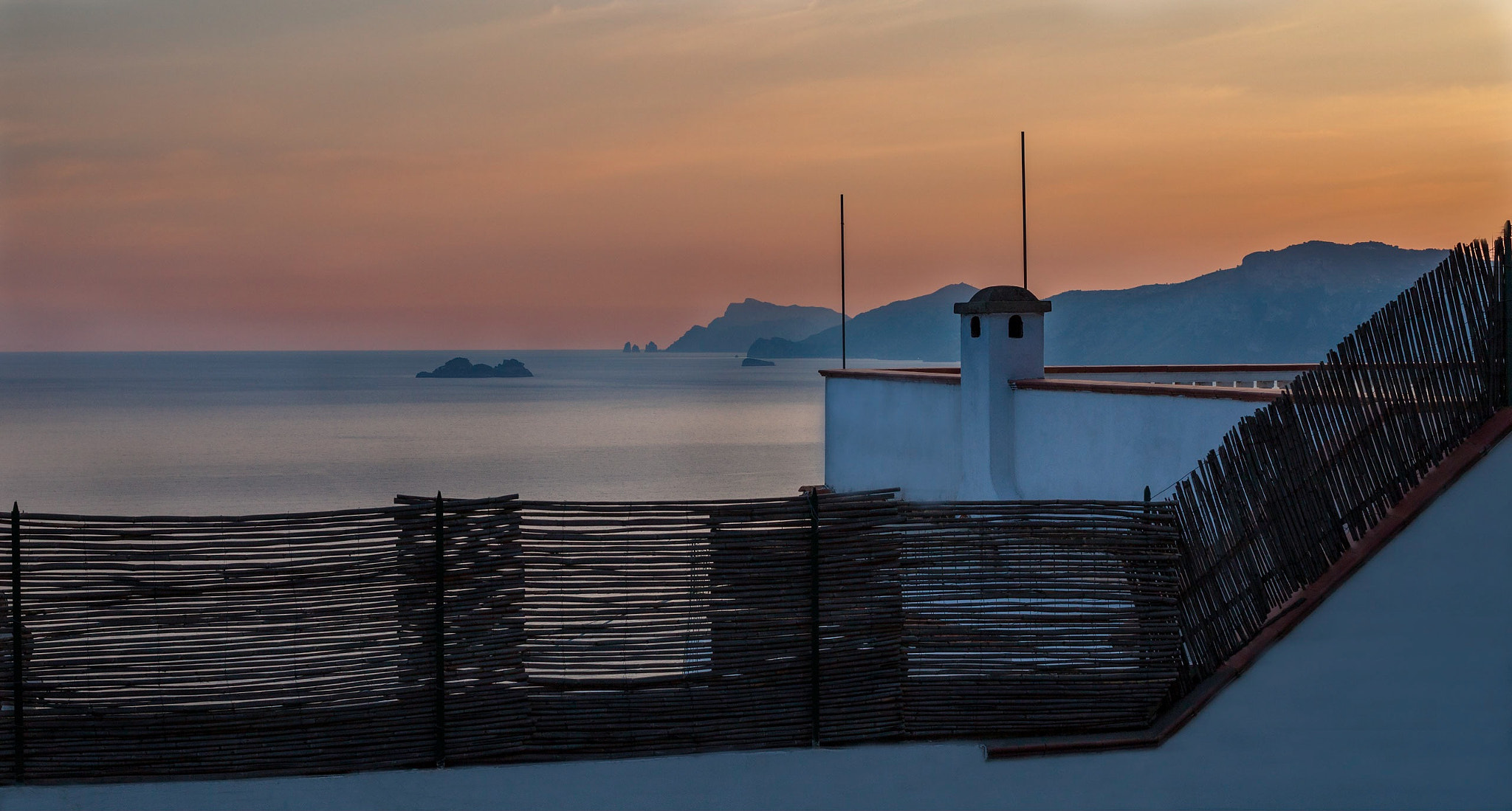 Canon EF 50mm F1.4 USM sample photo. Praiano sunset photography