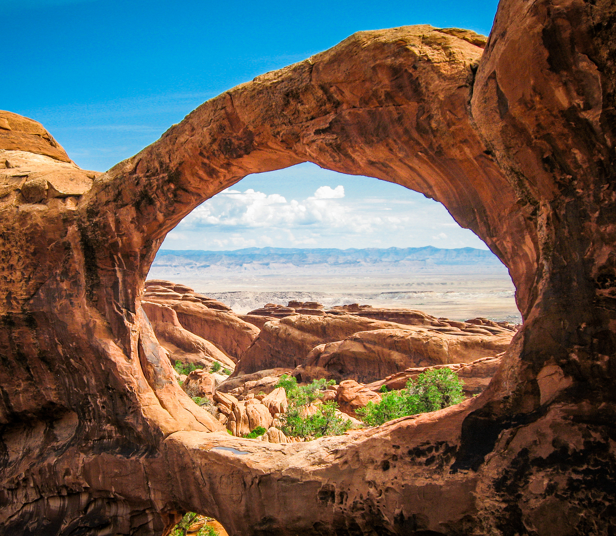 Canon POWERSHOT SD550 sample photo. Double o arch - arches national park, utah photography