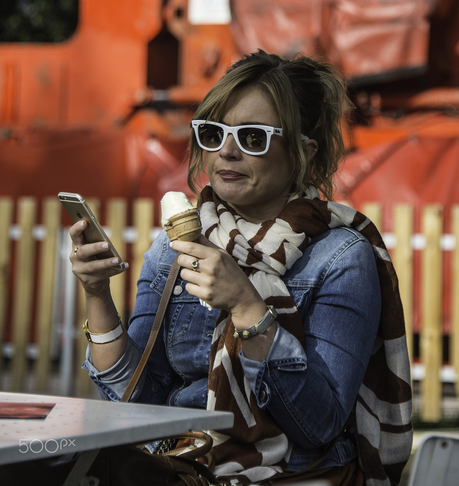 Nikon Df sample photo. Enjoying my ice cream photography