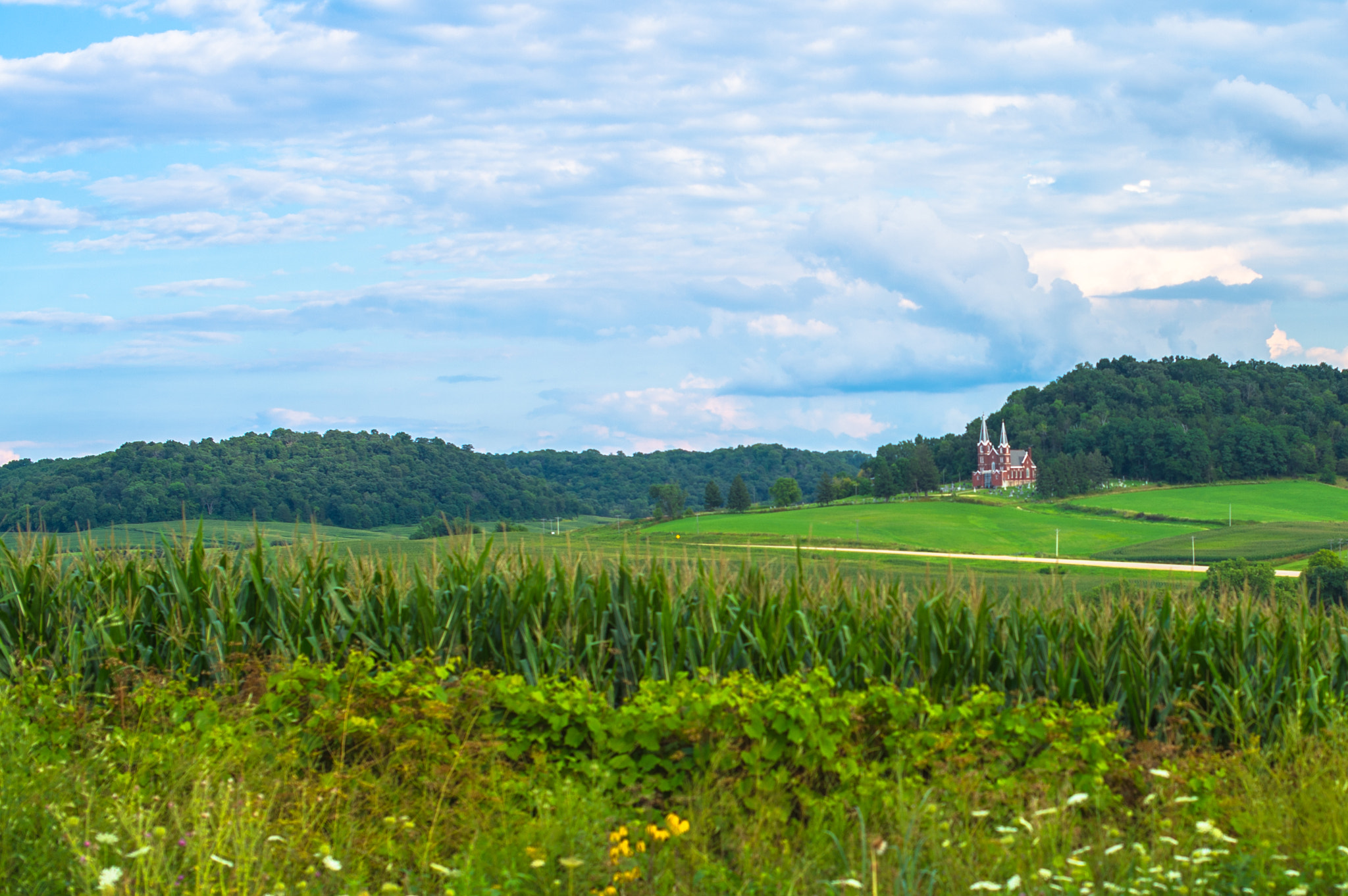Nikon D4 + Nikon AF-S Nikkor 50mm F1.4G sample photo. Church in a valley photography