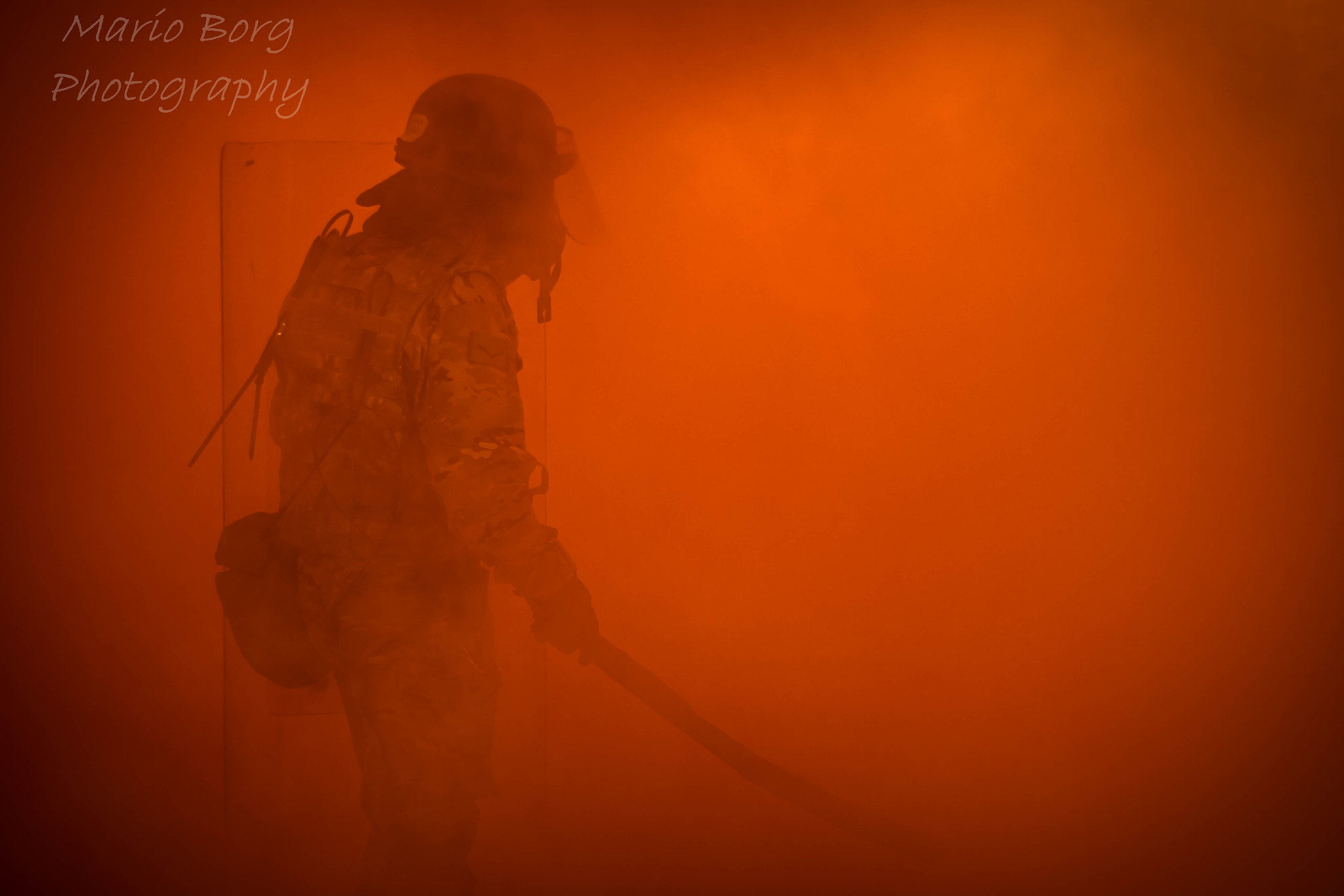 Canon EOS 70D + Canon EF 50mm F1.8 II sample photo. Through the red smoke photography