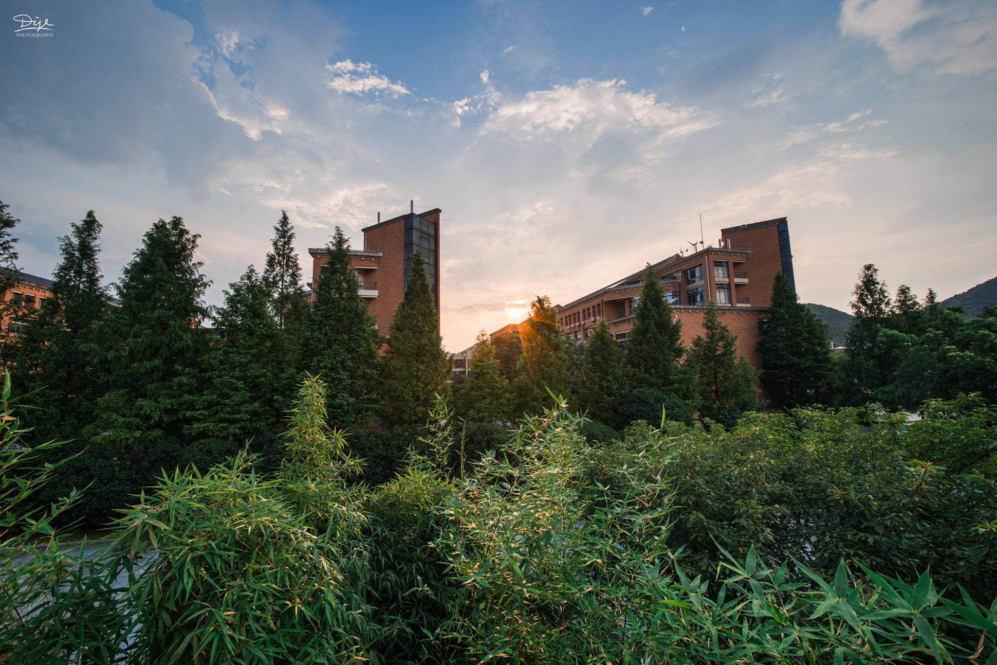 Nikon D610 + Sigma 12-24mm F4.5-5.6 II DG HSM sample photo. Dusk in zjut photography