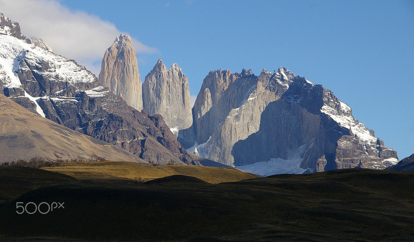 Pentax *ist DS sample photo. Torres del paine, chile photography