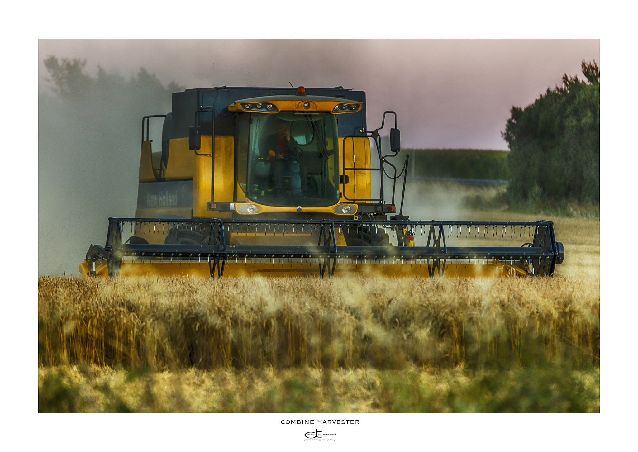 Canon EF 70-200mm F2.8L IS II USM sample photo. Combine harvester, working the crop. kent photography