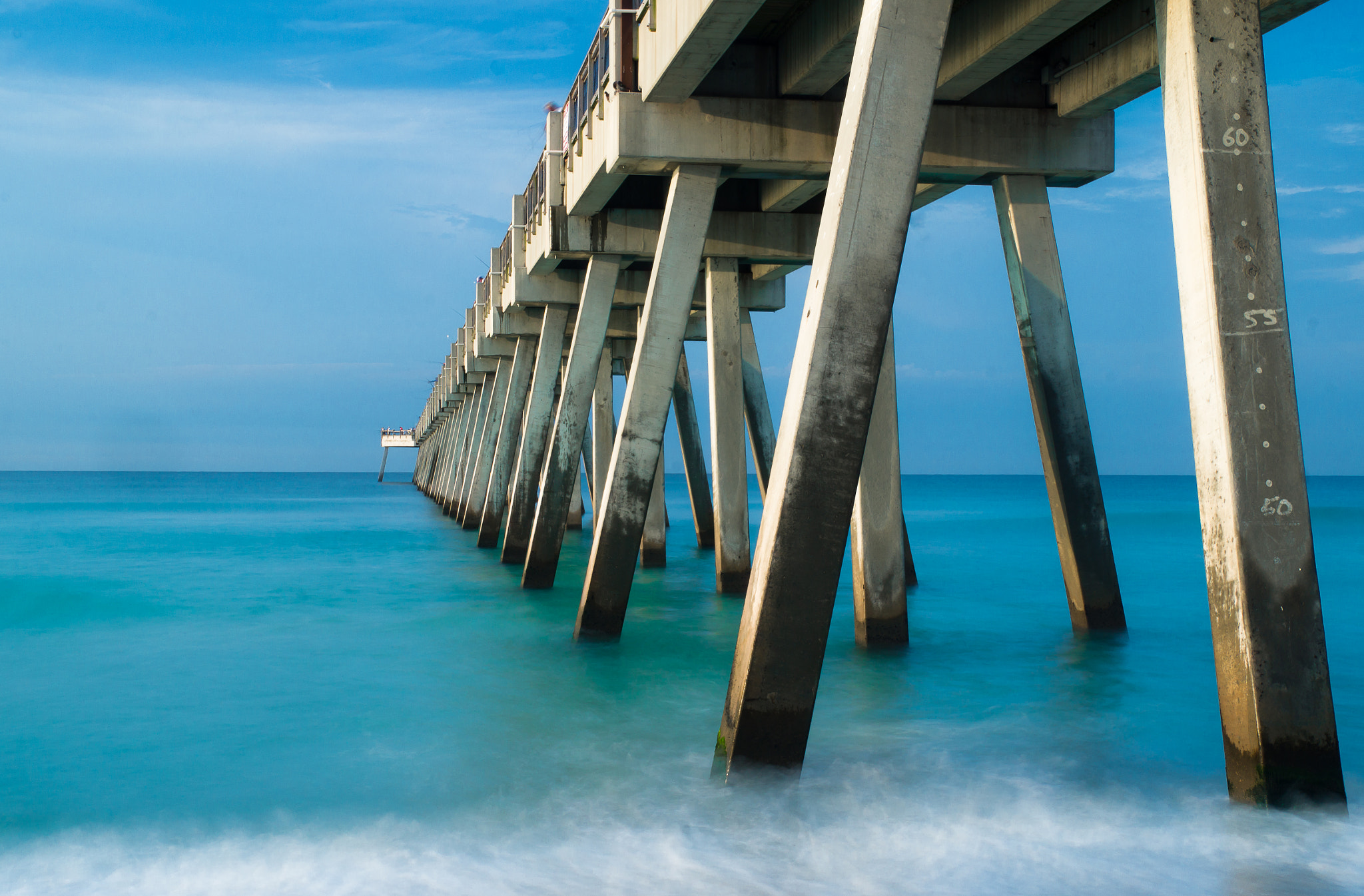 Sony SLT-A55 (SLT-A55V) sample photo. Morning at the pier photography