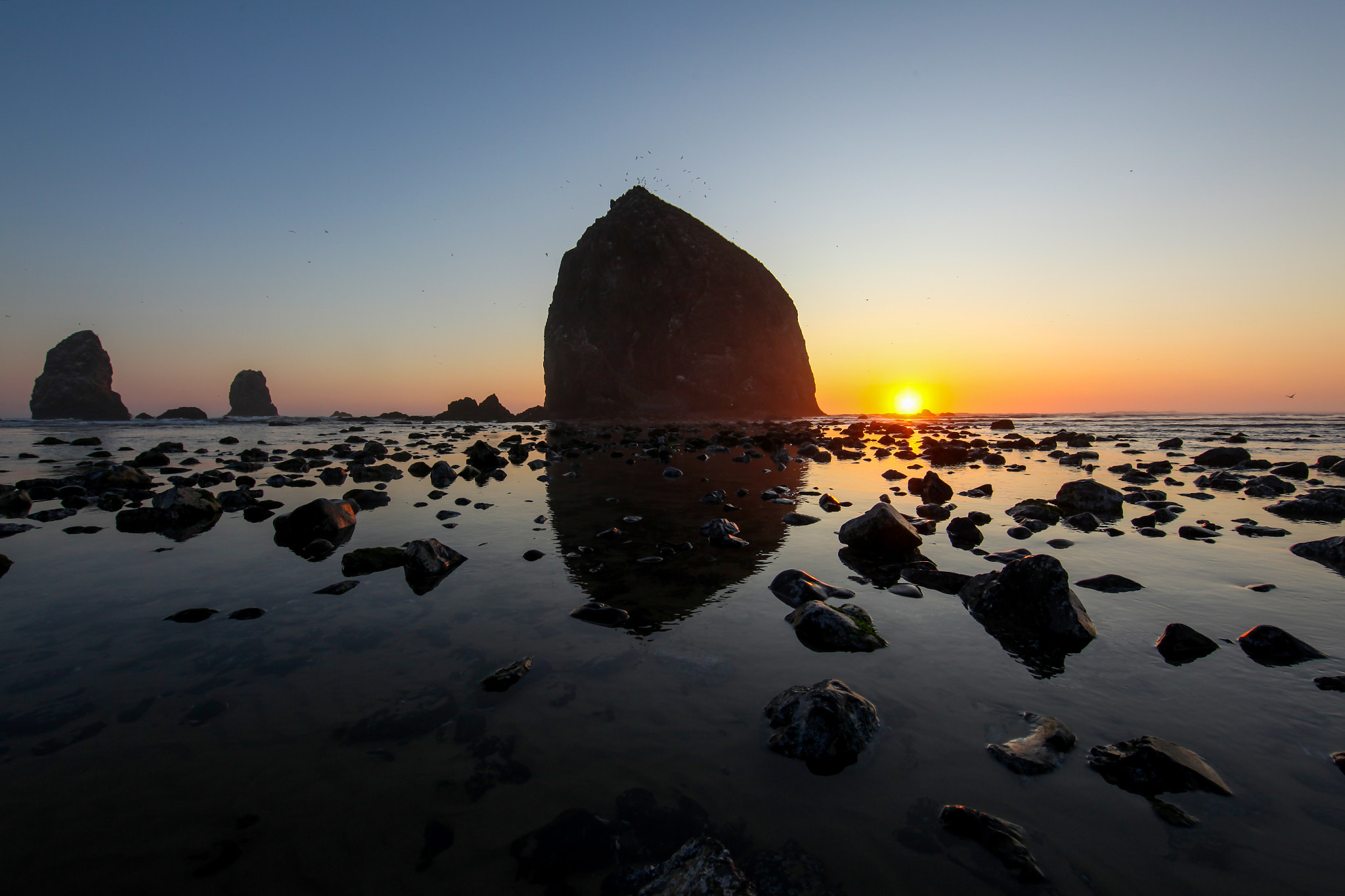 Canon EF 14mm F2.8L II USM sample photo. Haystack rock photography