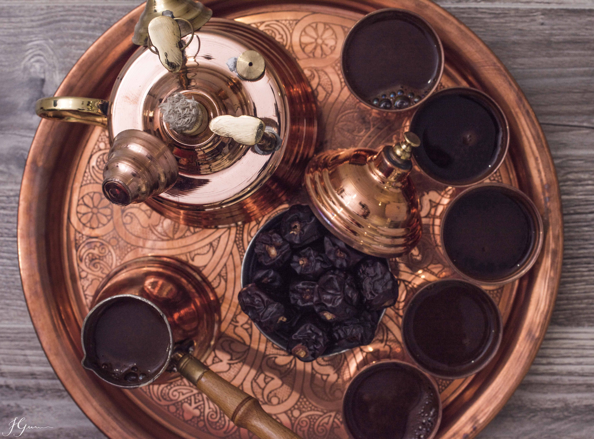 Nikon D810 + Nikon PC-E Nikkor 45mm F2.8D ED Tilt-Shift sample photo. Turkish coffee welcome drink photography