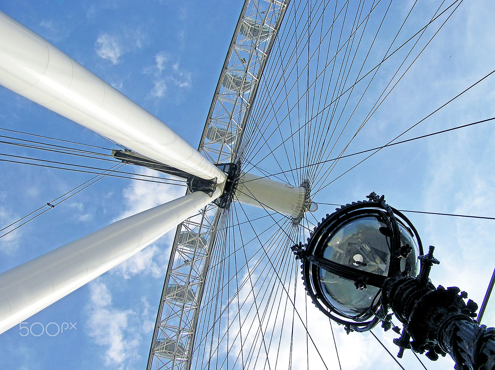 Olympus C750UZ sample photo. Extreme perspective (the london eye) photography