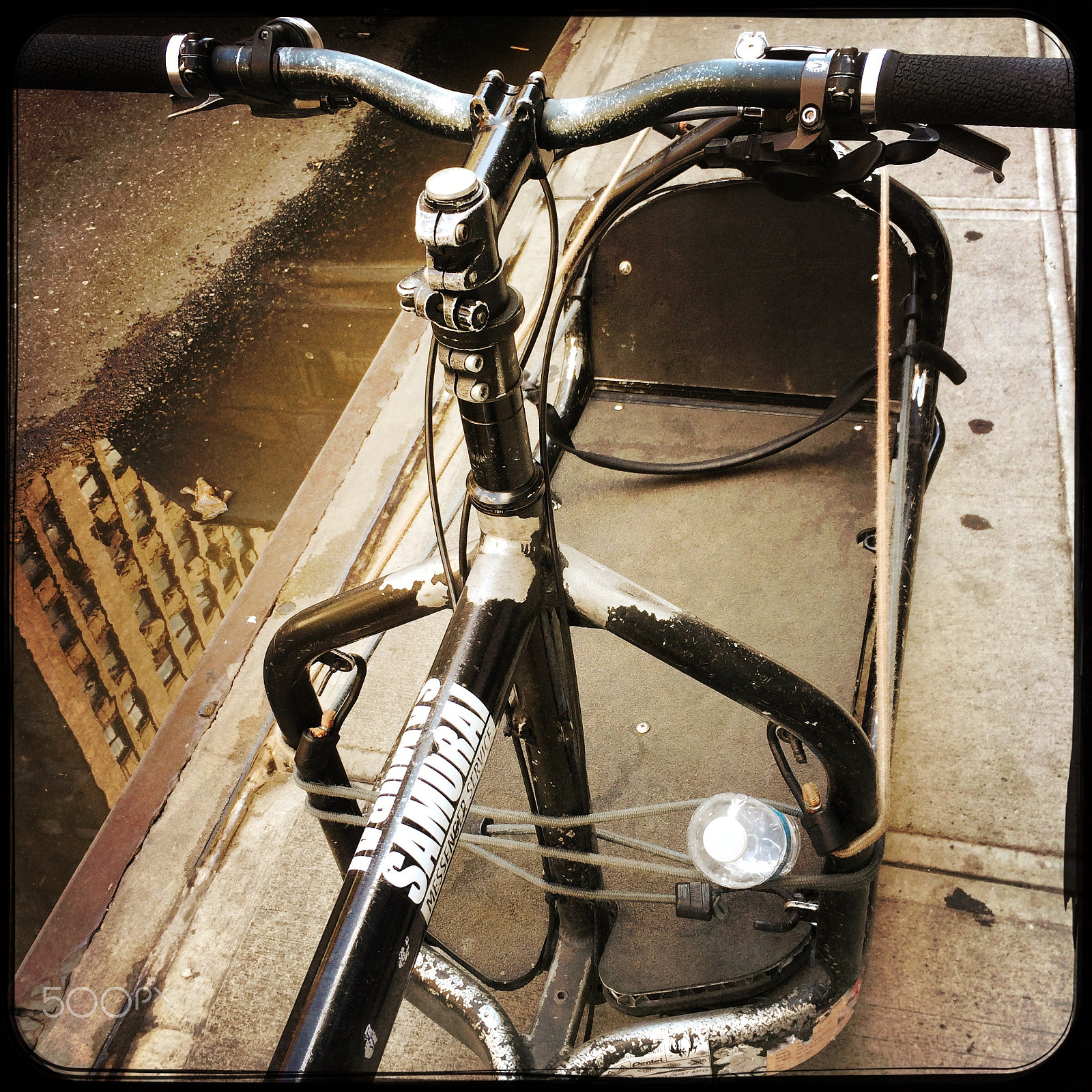 Hipstamatic 311 sample photo. Nyc working bike photography