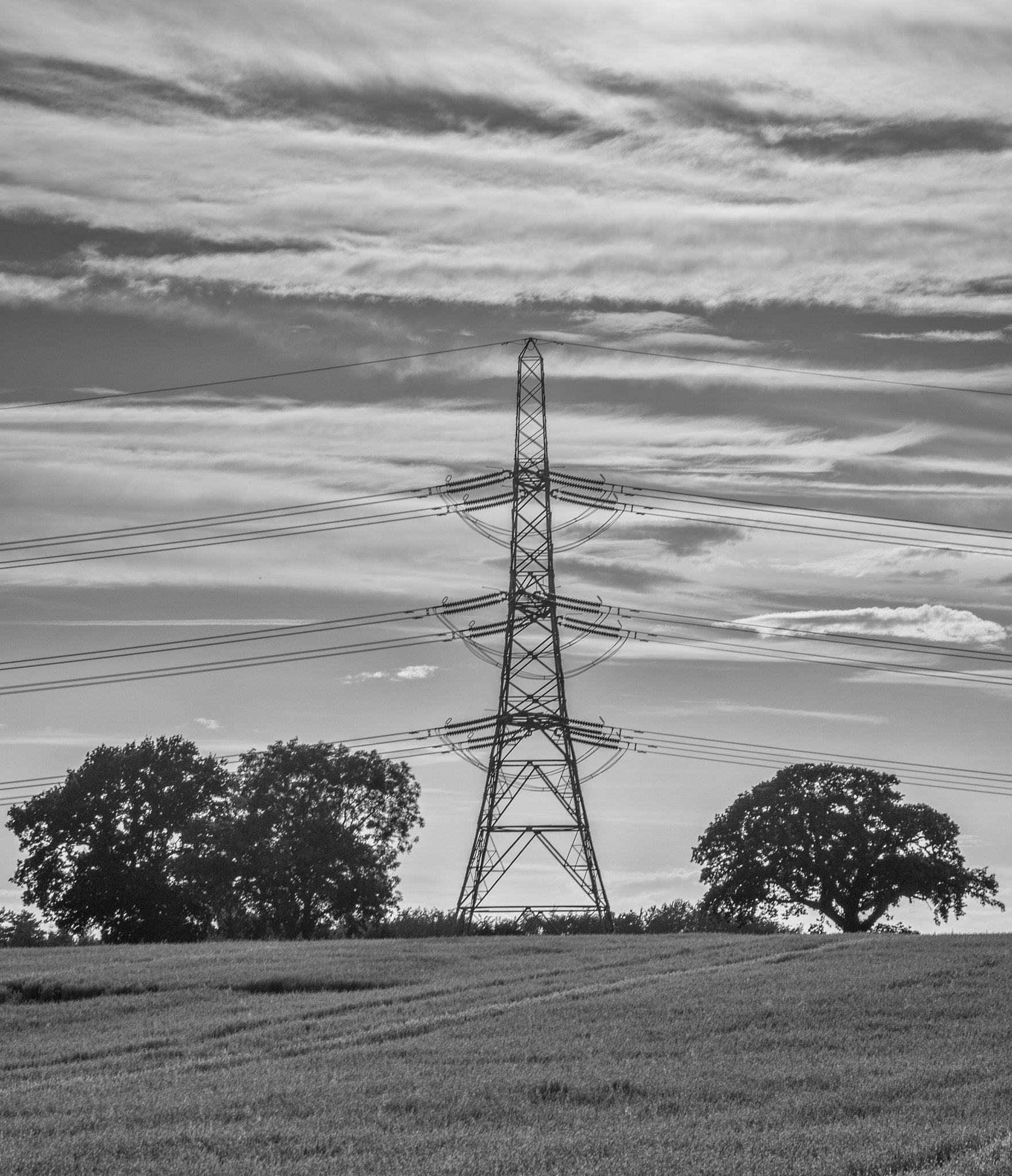 Nikon D7100 sample photo. Pylon at sunset photography