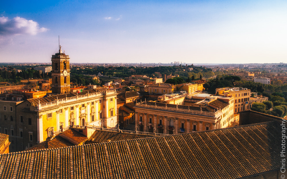 Canon EOS 5D + Canon EF 24mm F1.4L II USM sample photo. Rome at the roof photography
