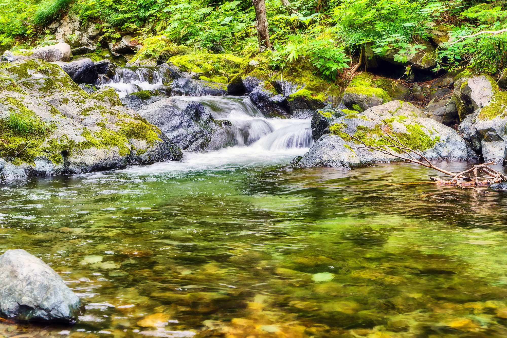 Sony Alpha DSLR-A850 sample photo. Mountain river. photography