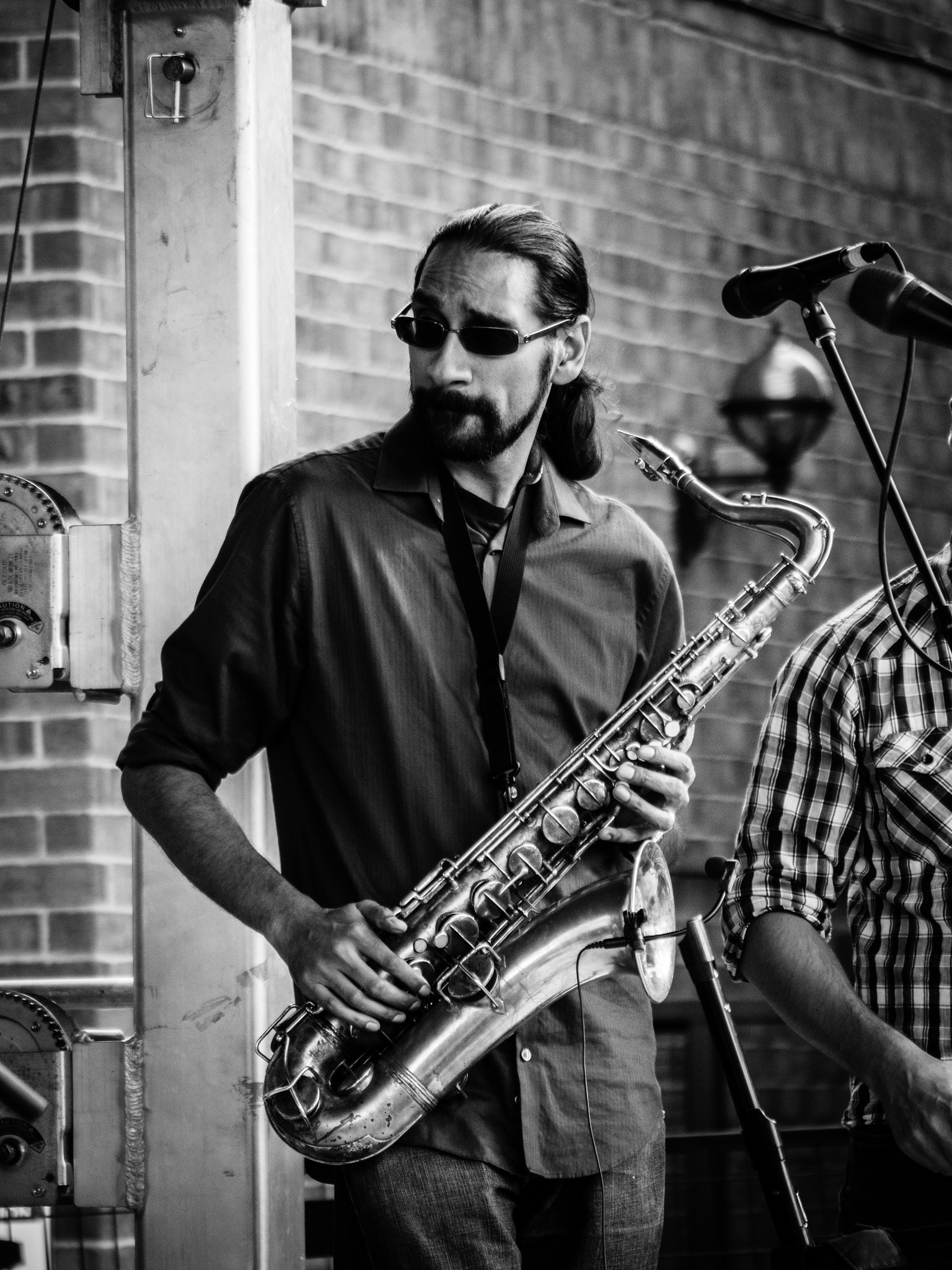 Panasonic Lumix G Vario 45-200mm F4-5.6 OIS sample photo. Jazz man photography