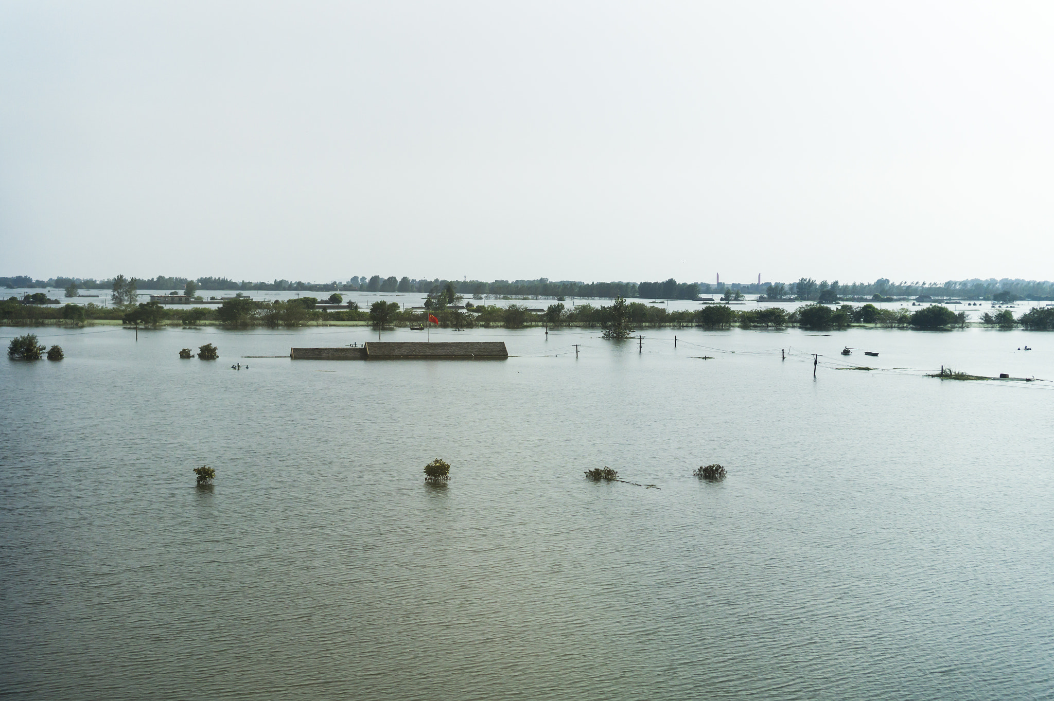 Sony Alpha a5000 (ILCE 5000) + Sony E 35mm F1.8 OSS sample photo. Anhui china flood of 2016 - school under water photography