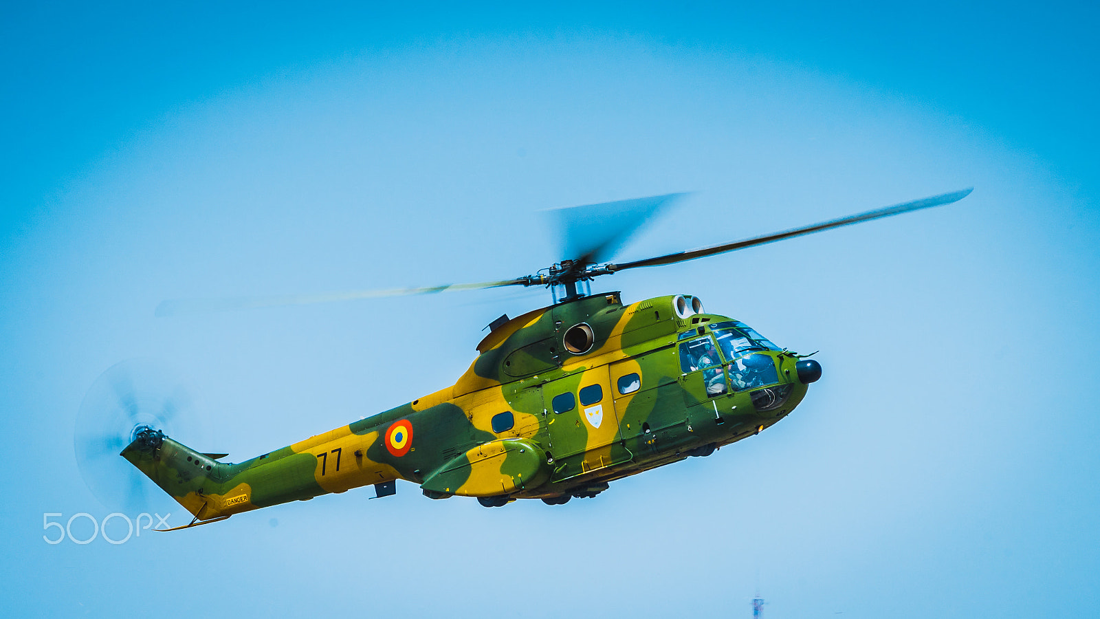 Minolta AF 70-210mm F4 Macro sample photo. Military helicopter photography