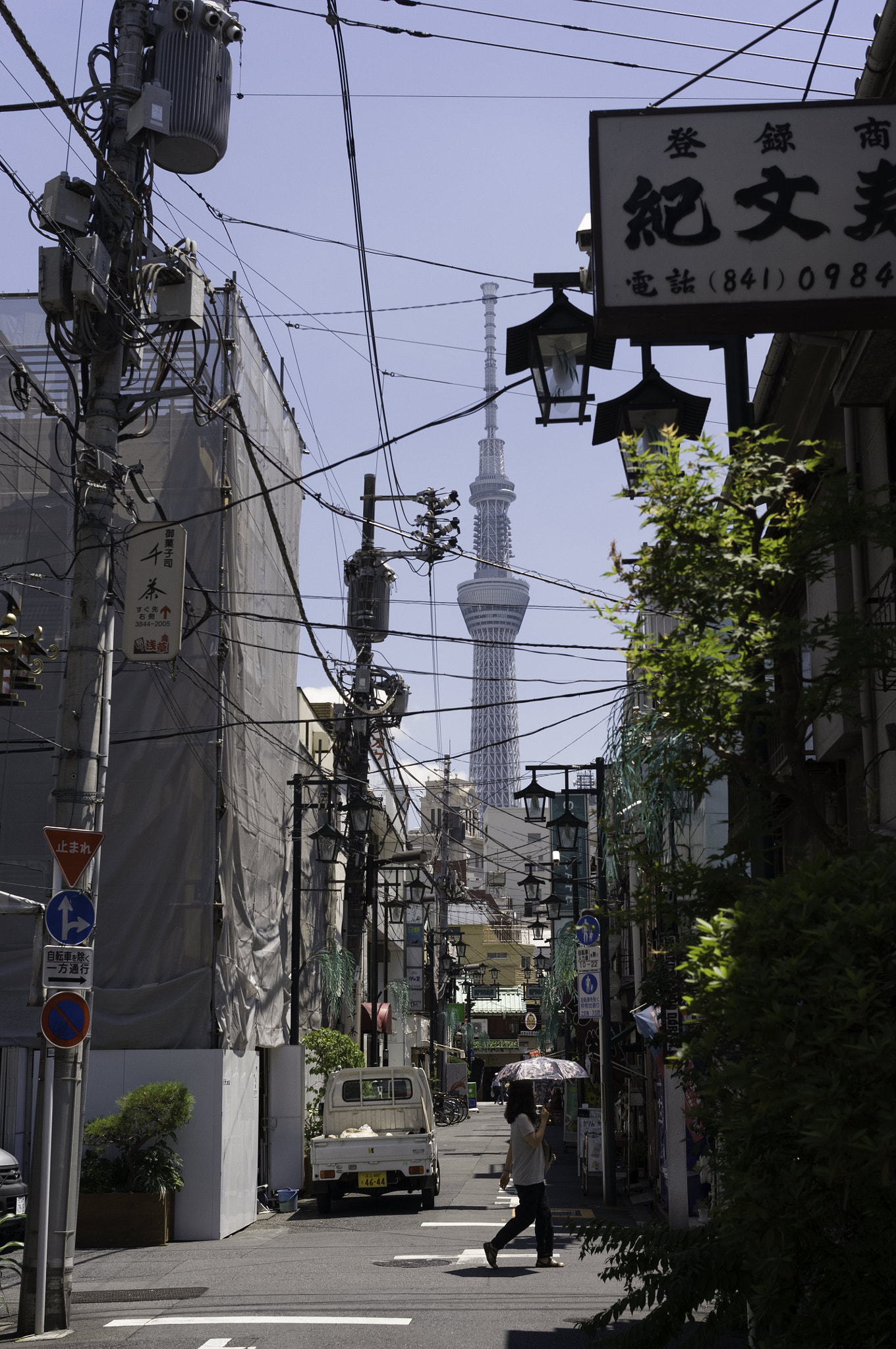 Ricoh GXR A12 sample photo. A view from the alley, tokyo photography