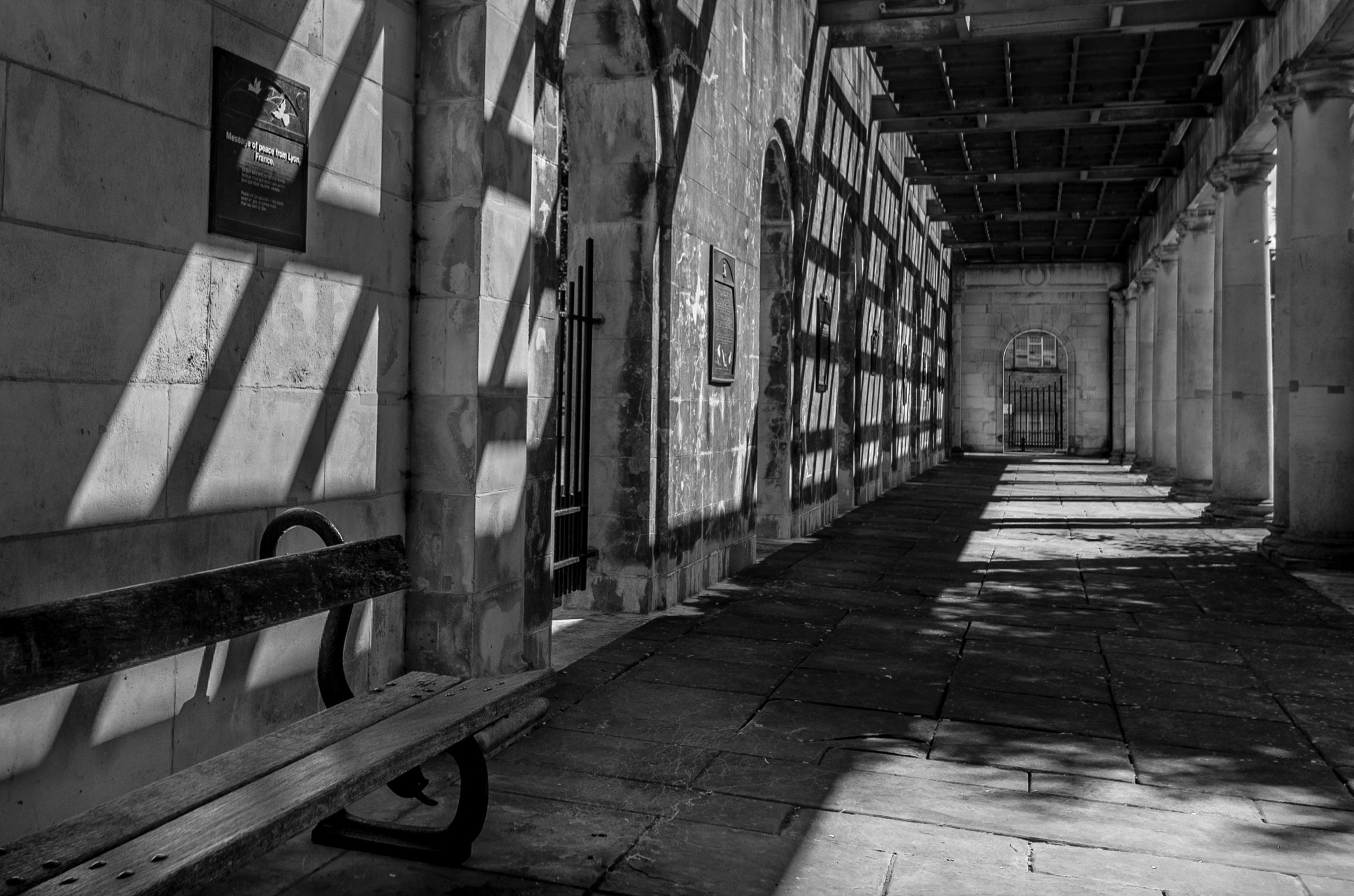 Pentax K-5 sample photo. Shadows of war, peace garden birmingham uk photography