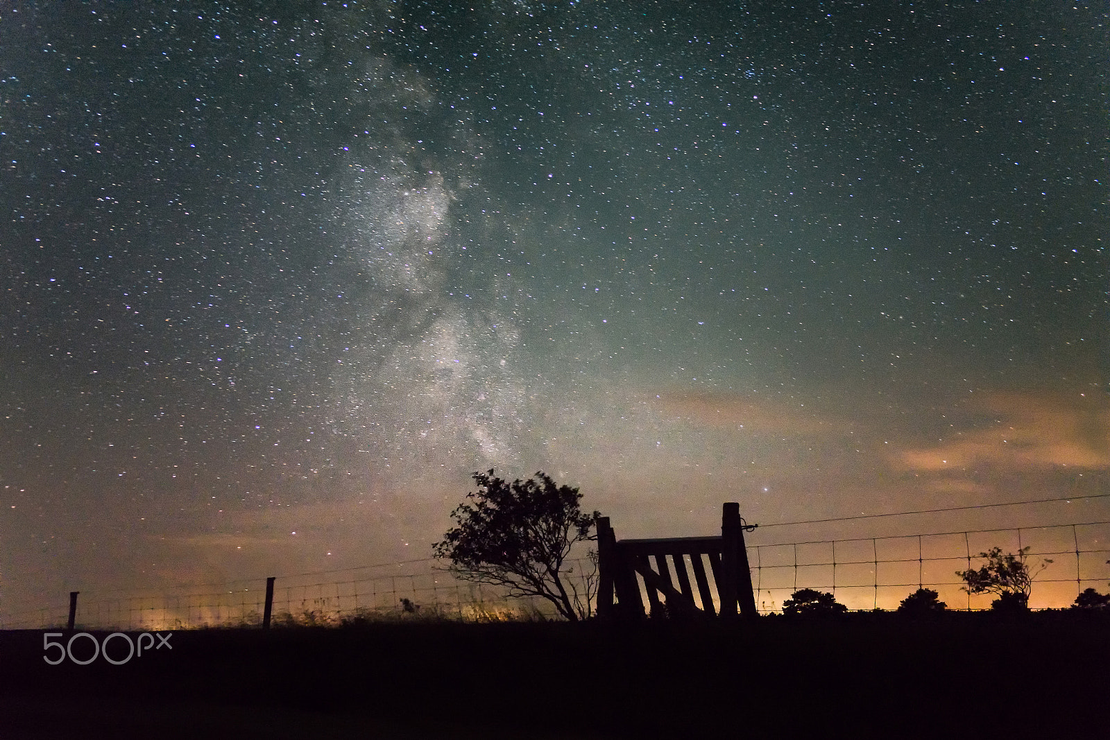 Samsung NX 20-50mm F3.5-5.6 ED sample photo. Milky way over the field photography