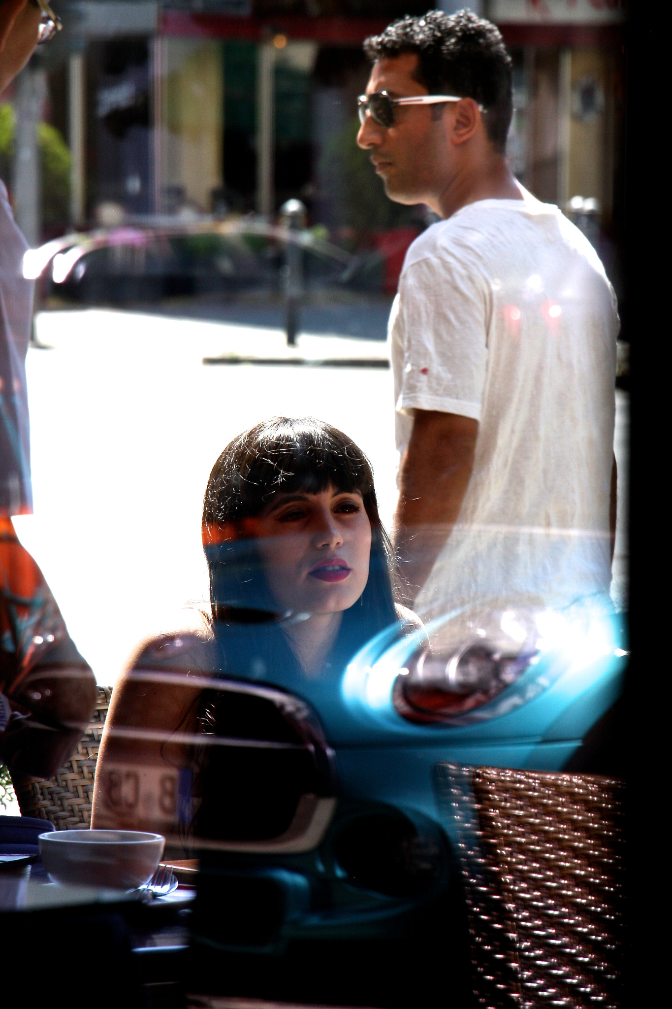 Canon EOS 40D sample photo. Blue car photography