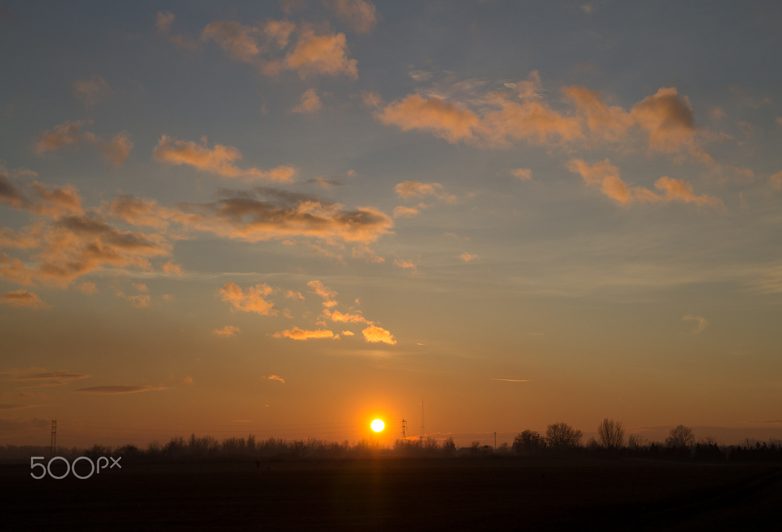 Tamron SP AF 17-50mm F2.8 XR Di II LD Aspherical (IF) sample photo. The big sunset on the meadow photography