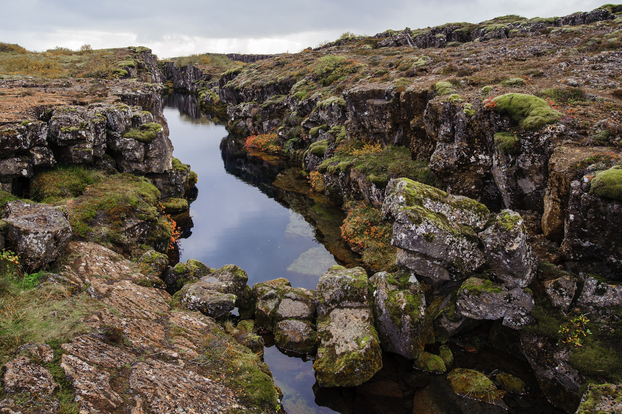 Nikon AF-S Nikkor 18-35mm F3.5-4.5G ED sample photo. Waterline close to thingvellir photography