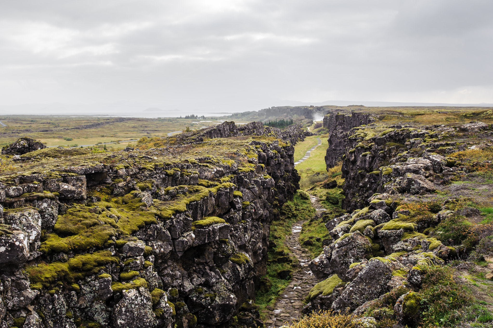Nikon AF-S Nikkor 18-35mm F3.5-4.5G ED sample photo. Canyon close to thingvellir photography