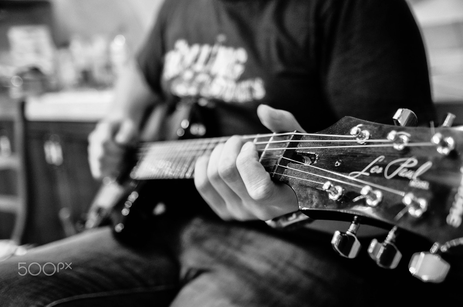 Nikon D5000 sample photo. Man plays guitar photography