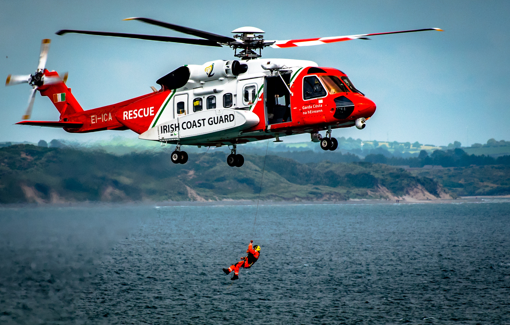 Sigma 70-300mm F4-5.6 APO DG Macro sample photo. Irish coast guard photography
