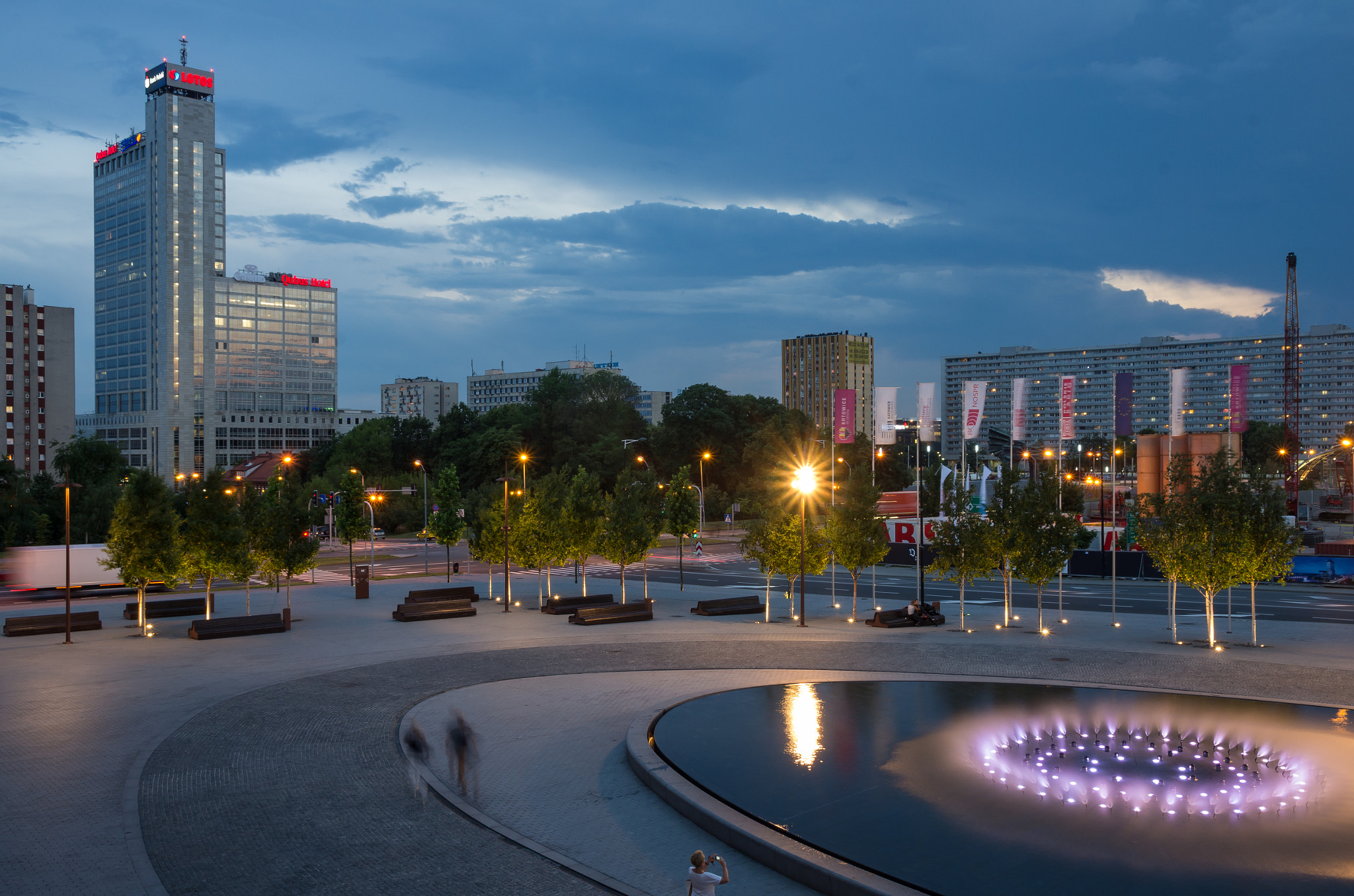 Sigma 17-50mm F2.8 EX DC HSM sample photo. Zmierzch w katowicach photography
