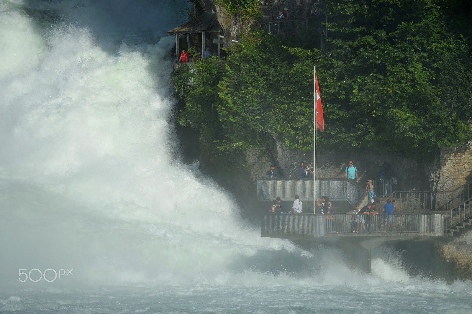 Nikon D4 sample photo. Rhinefalls - europe's largest waterfalls photography