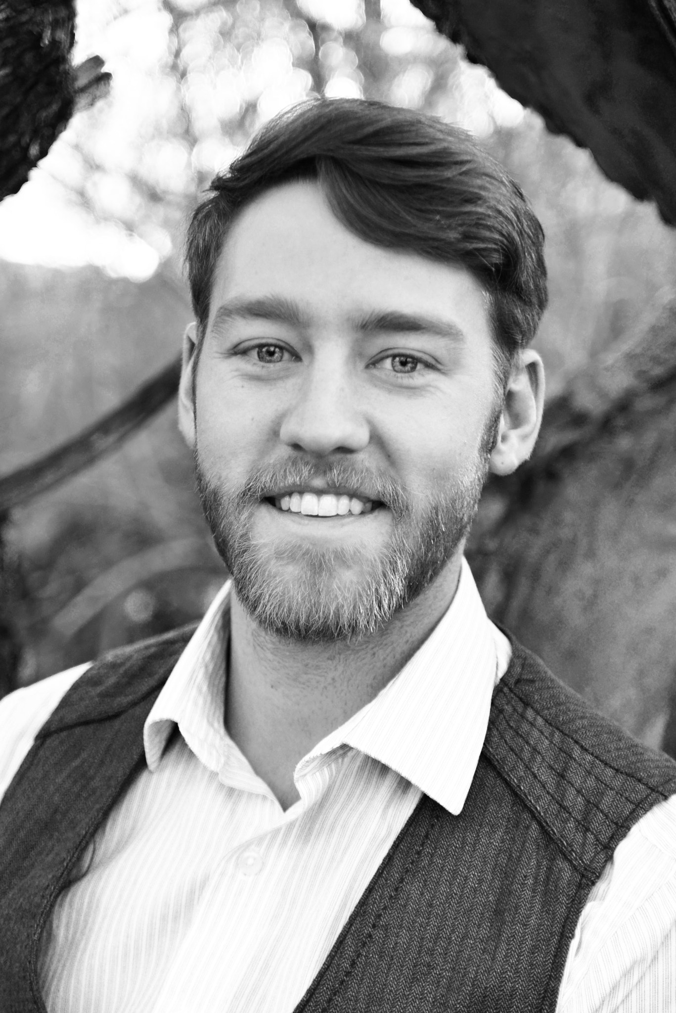 AF Zoom-Nikkor 28-105mm f/3.5-4.5D IF sample photo. Justin, portrait in black and white photography
