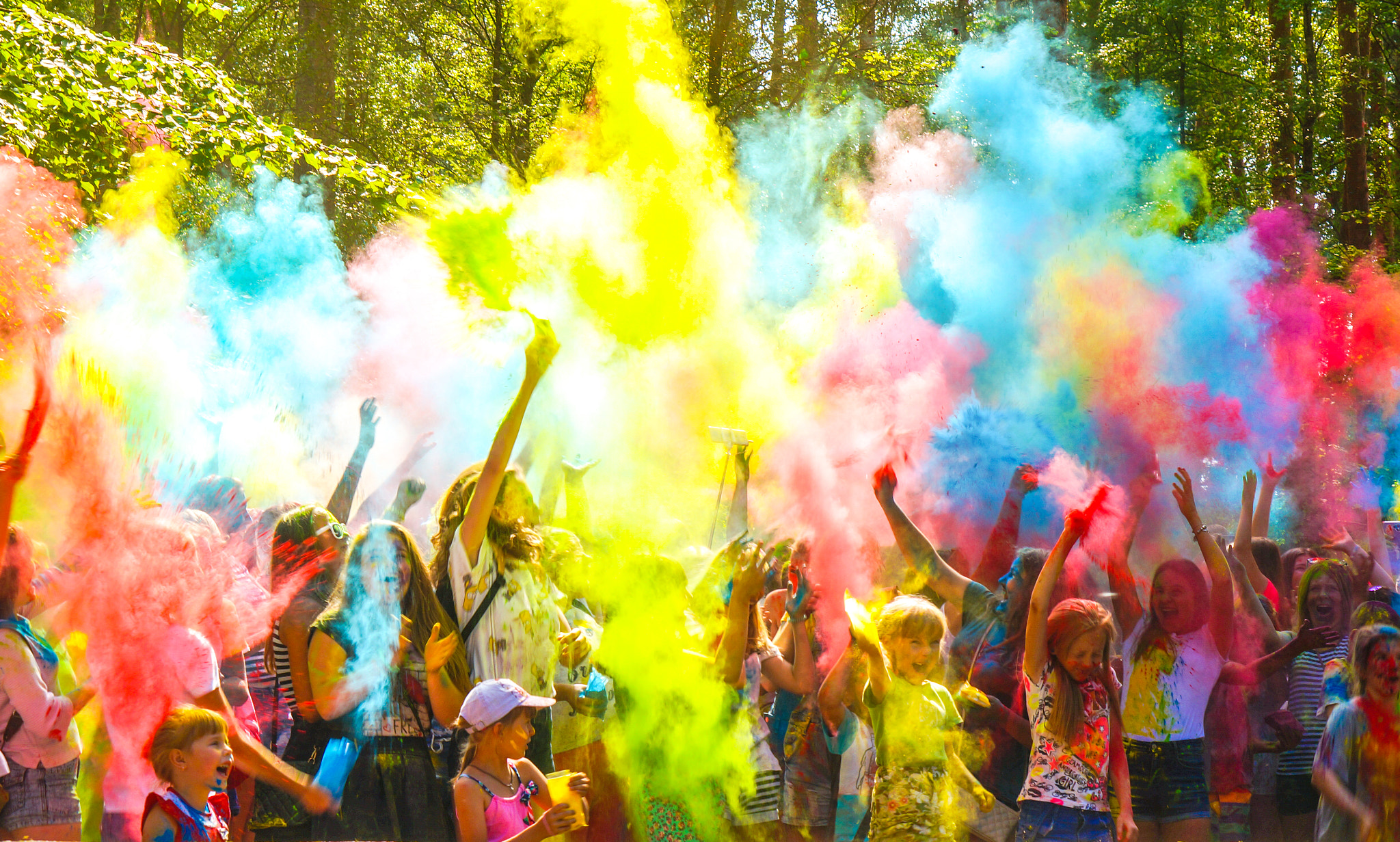 Sony Alpha NEX-6 + E 50mm F1.8 OSS sample photo. Holi festival of colors photography