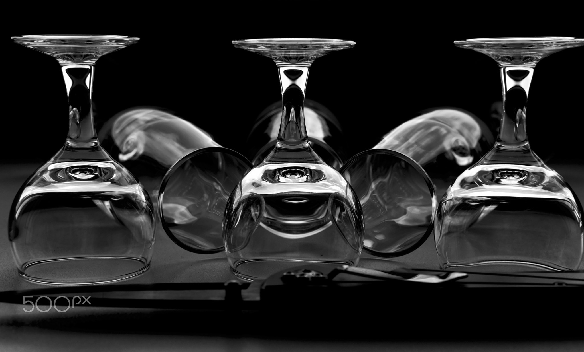 wine glass art for interiors , fujifilm x-pro2 acros black and white