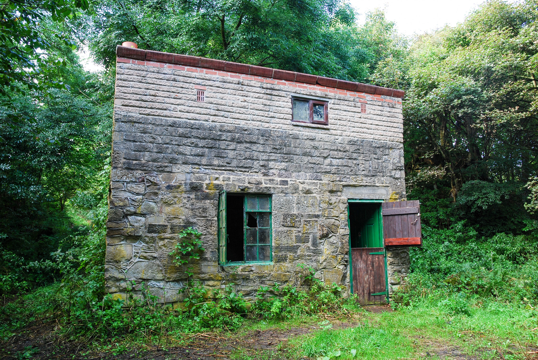 Nikon D40X sample photo. Barn in the woods photography