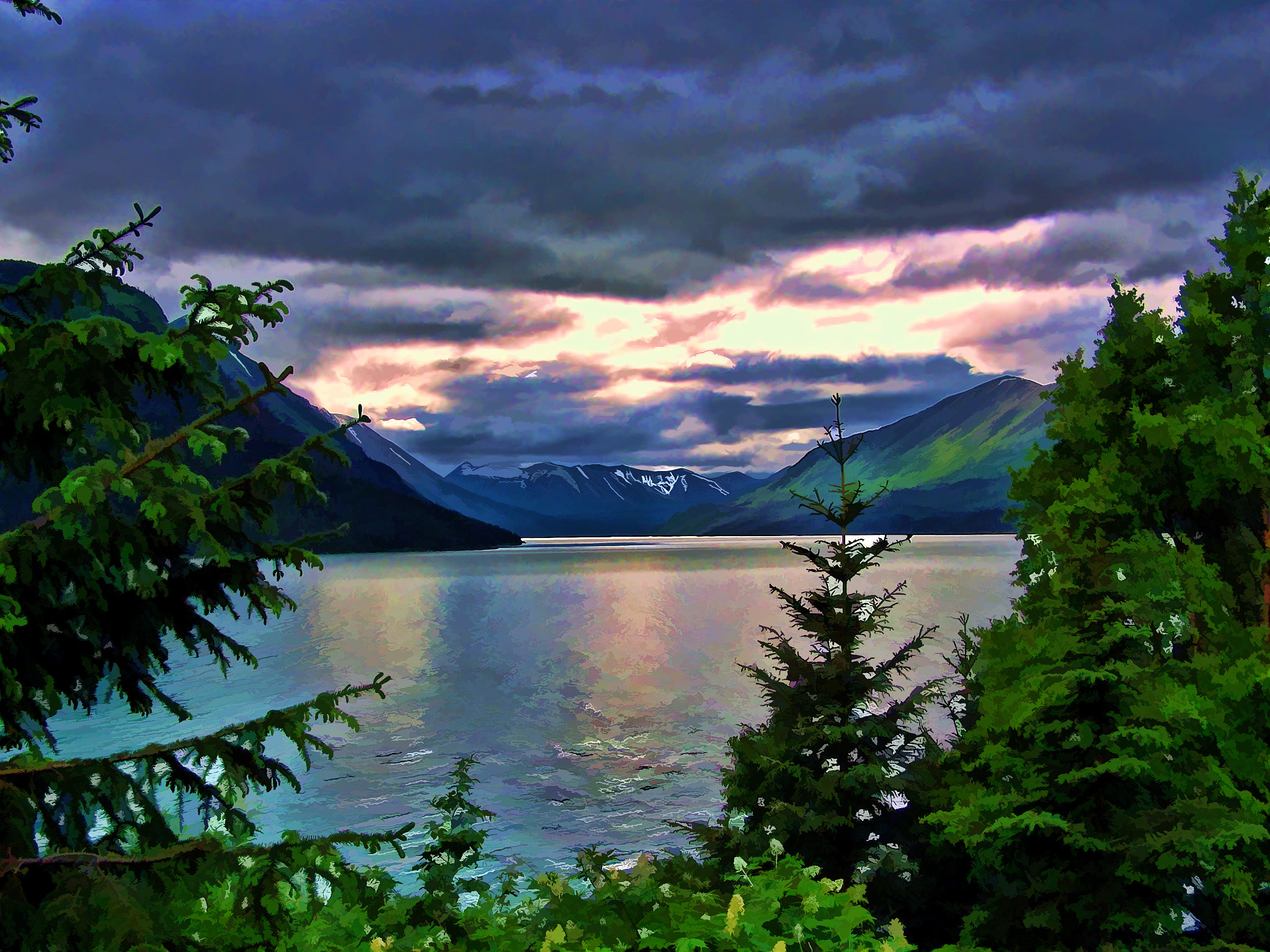 Kodak DX7590 ZOOM DIGITAL CAMERA sample photo. Alaskan bay photography